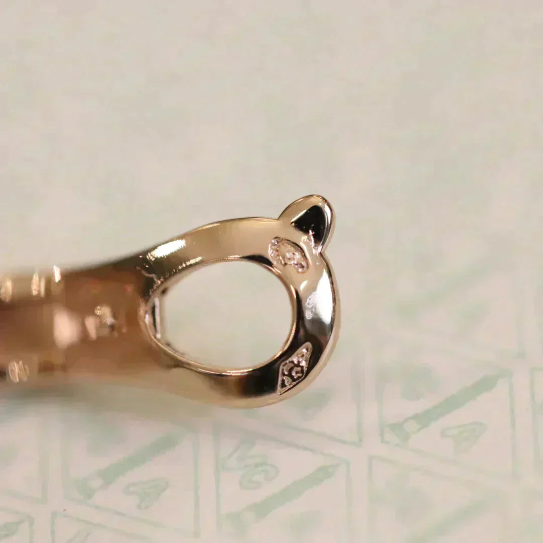 [AURORA]CLOVER MEDIUM 1 MOTIFS FUll DIAMOND EARRINGS