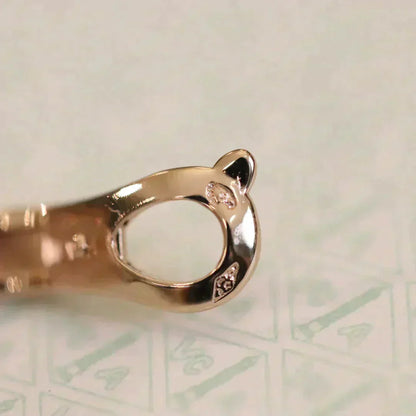 [AURORA]CLOVER MEDIUM 1 MOTIFS FUll DIAMOND EARRINGS