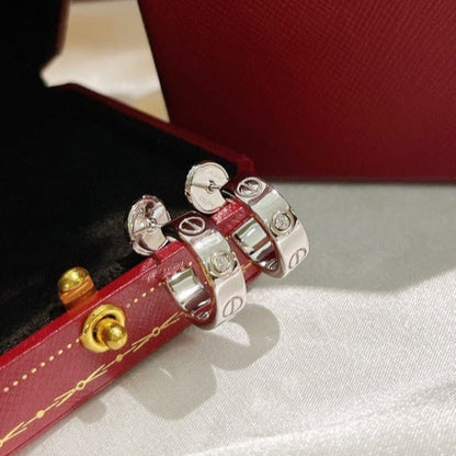 [AURORA]LOVE EARRINGS 5.7MM 2 DIAMONDS