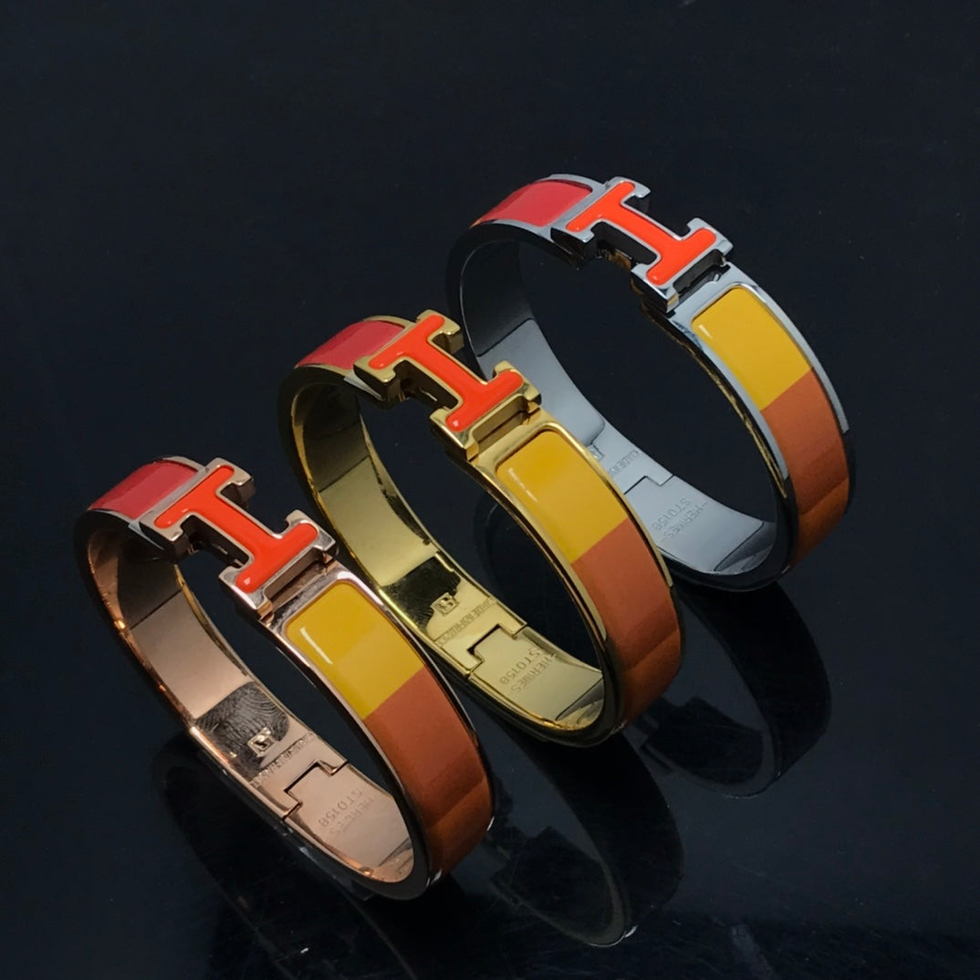 [AURORA]H BRACELET ORANGE RAINBOW CERAMIC