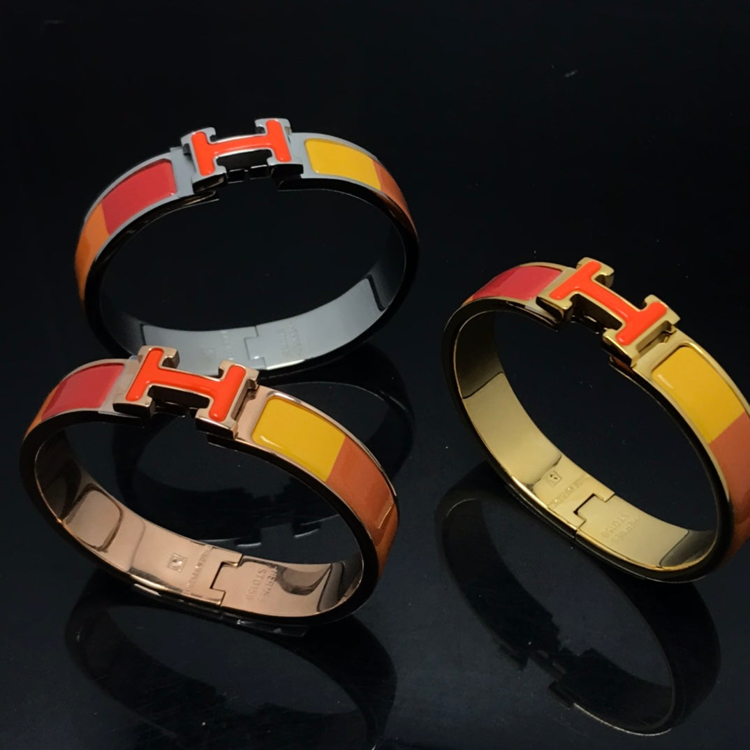 [AURORA]H BRACELET ORANGE RAINBOW CERAMIC