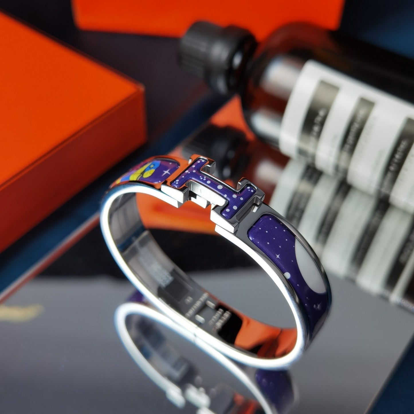 [AURORA]H STAR AND MOON BRACELET 12MM