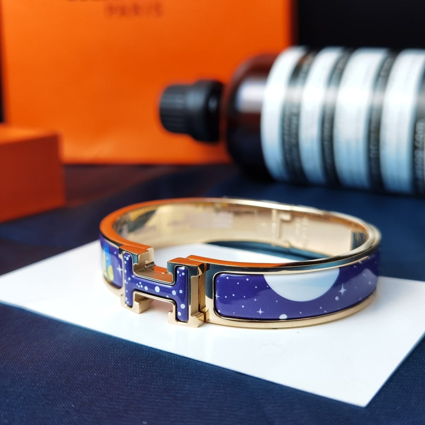 [AURORA]H STAR AND MOON BRACELET 12MM