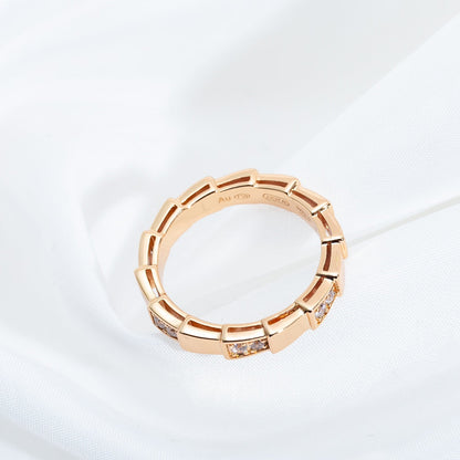 [AURORA]SERPENTI RING PINK GOLD  3MM