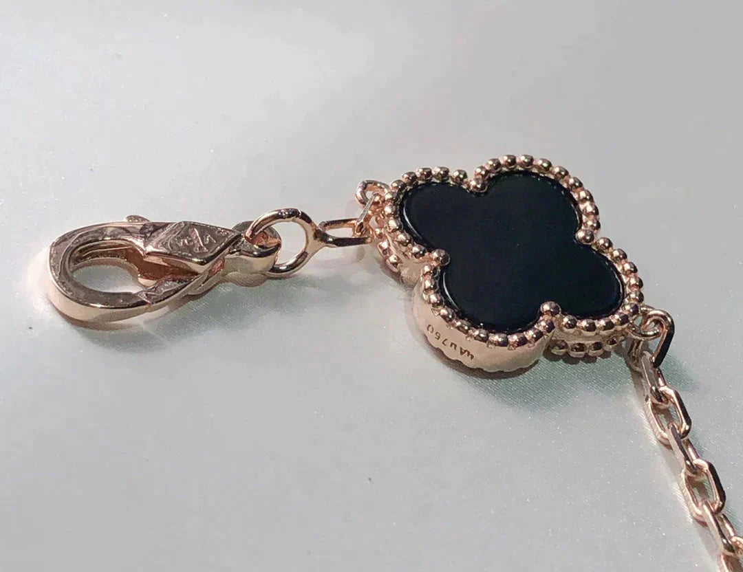 [AURORA]CLOVER 5 MOTIFS MULTICOLOR  BRACELET