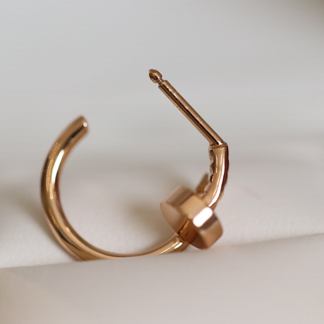 [AURORA]JUSTE EARRINGS PINK GOLD