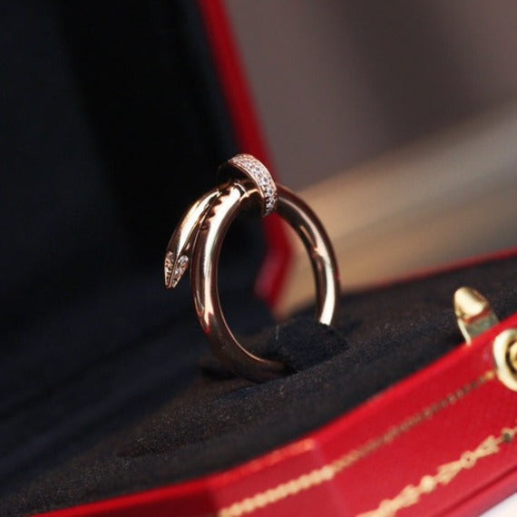 [AURORA]JUSTE RING 2.65MM PINK GOLD DIAMOND