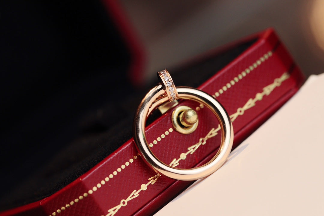 [AURORA]JUSTE RING 2.65MM PINK GOLD DIAMOND