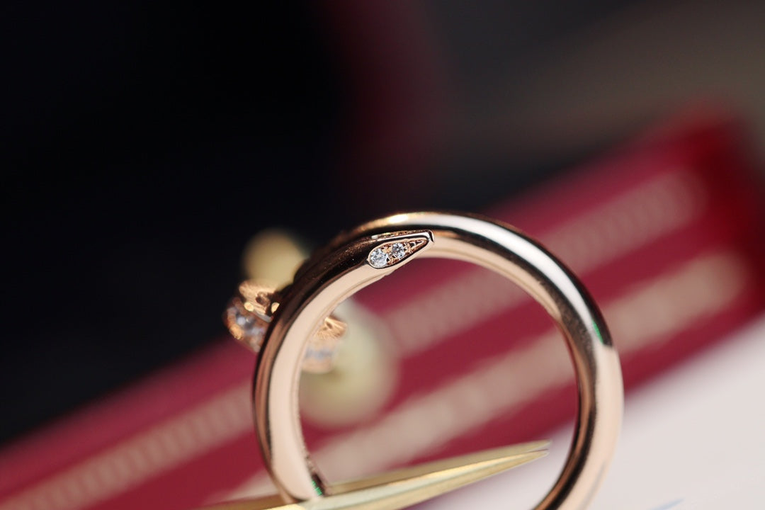 [AURORA]JUSTE RING 2.65MM PINK GOLD DIAMOND
