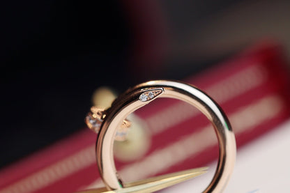 [AURORA]JUSTE RING 2.65MM PINK GOLD DIAMOND