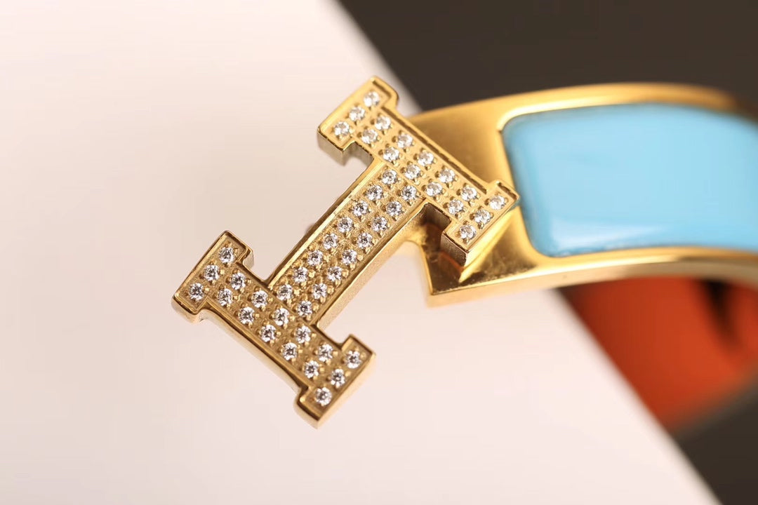 [AURORA]H CLOUD BLUE BRACELET GOLD DIAMOND