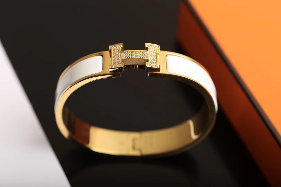 [AURORA]H BRACELET GOLD DIAMOND