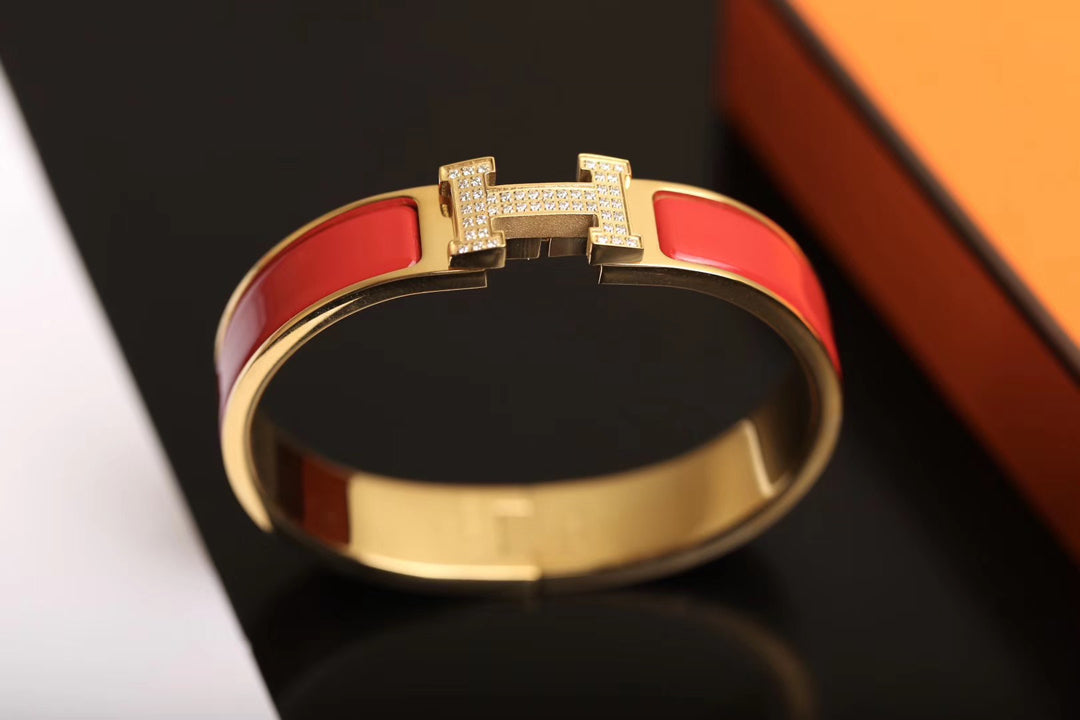 [AURORA]H BRACELET GOLD DIAMOND