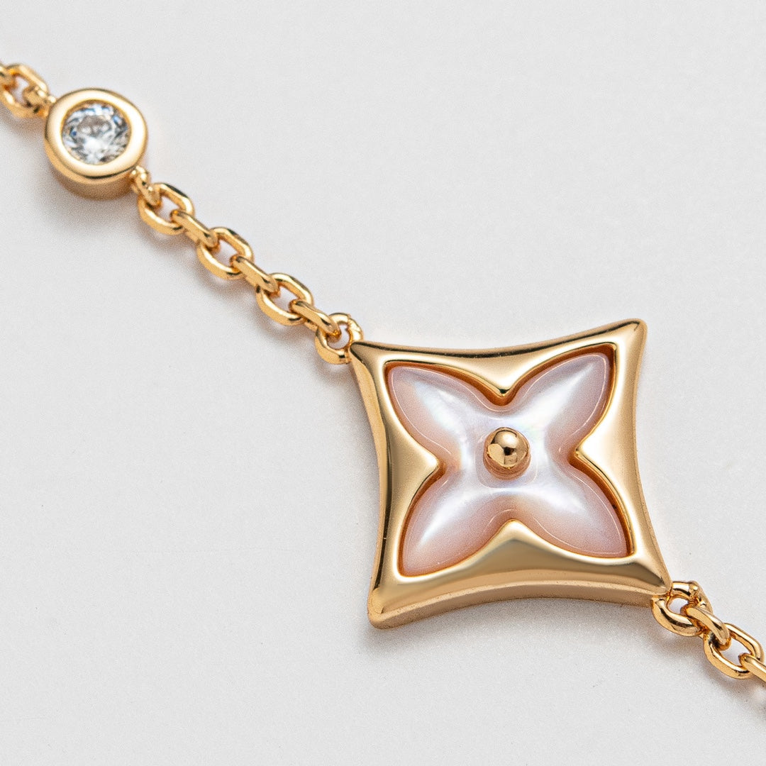 [AURORA]STAR 1 DIAMOND PINK GOLD BRACELET