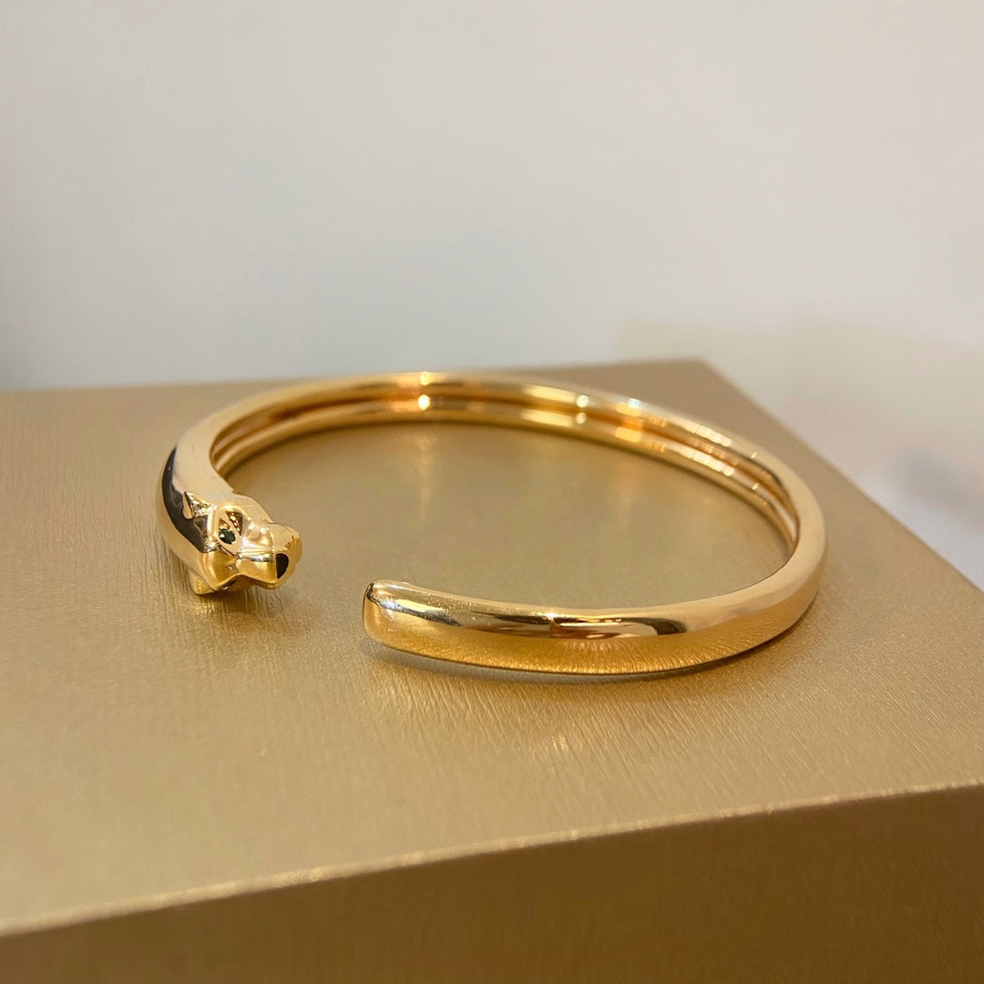[AURORA]PANTHERE GOLD OPEN BRACELET