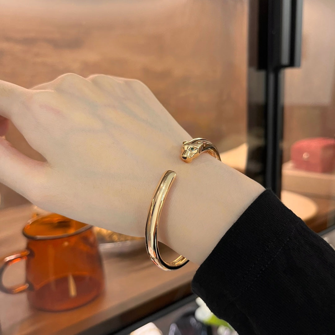 [AURORA]PANTHERE GOLD OPEN BRACELET