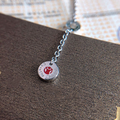 [AURORA]ZERO 1 BLACK CERAMIC SILVER NECKLACE