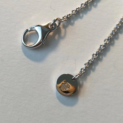 [AURORA]ZERO 1 BLACK CERAMIC SILVER NECKLACE