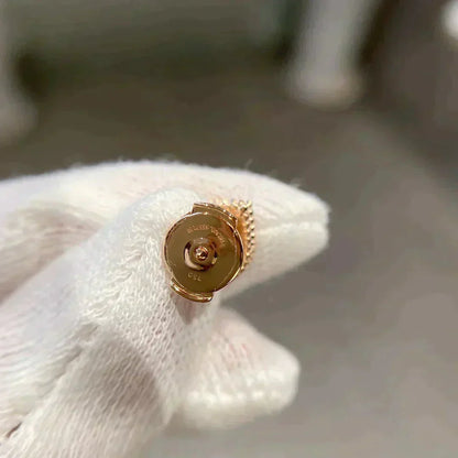 [AURORA]HEART CARNELIAN STUD EARRINGS