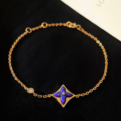 [AURORA]COLOR STAR PINK GOLD DIAMOND BRACELET