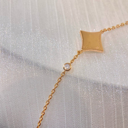 [AURORA]COLOR STAR PINK GOLD DIAMOND BRACELET