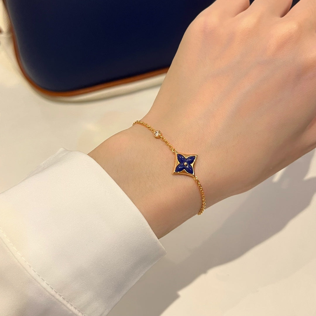 [AURORA]COLOR STAR PINK GOLD DIAMOND BRACELET