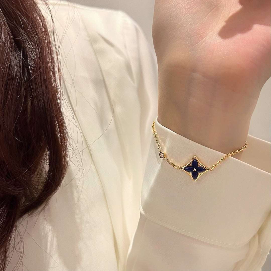 [AURORA]COLOR STAR PINK GOLD DIAMOND BRACELET