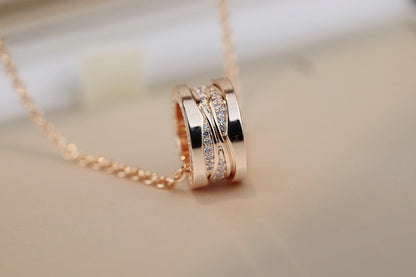 [AURORA]ZERO 1 PINK GOLD DIAMOND NECKLACE