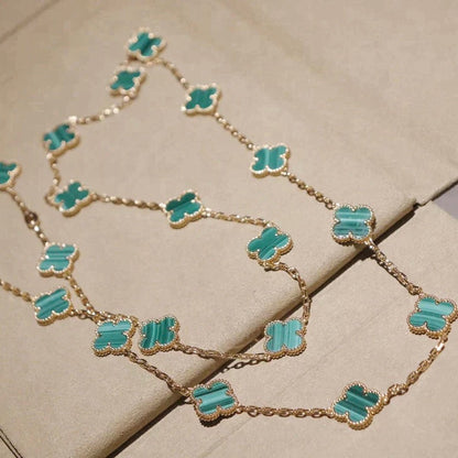 [AURORA]CLOVER 20 MOTIFS MALACHITE GOLD