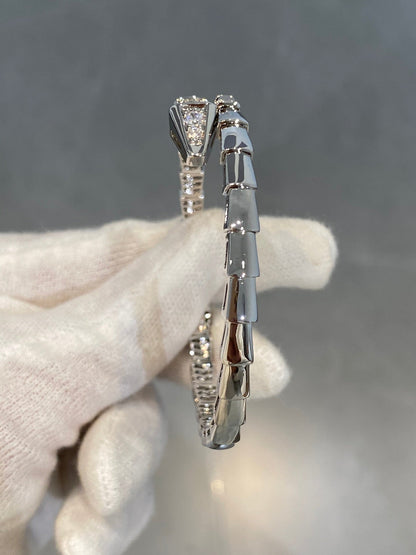[AURORA]SERPENTI BRACELET DIAMONDS SILVER