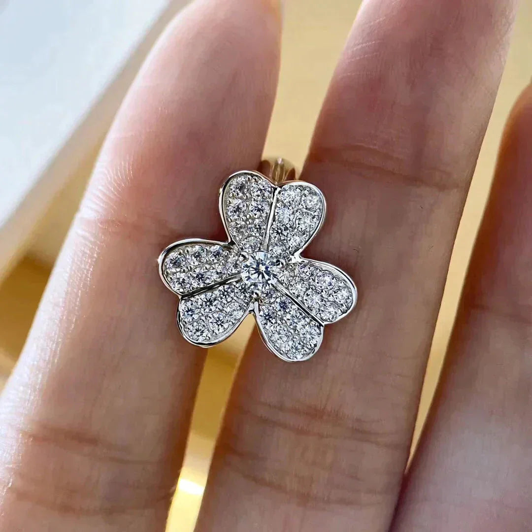[AURORA]CLOVER COMOS DIAMOND EARRINGS SILVER
