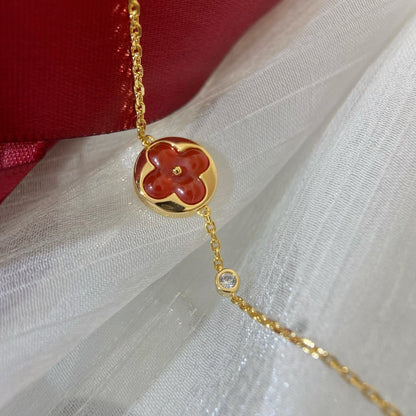 [AURORA]SUN PEDANT CARNELIAN BRACELET
