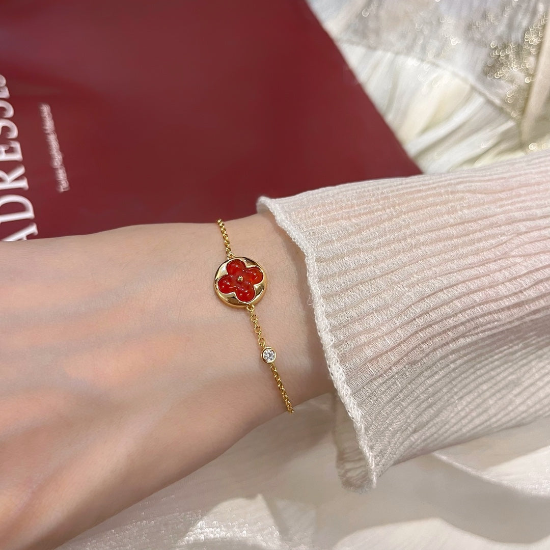 [AURORA]SUN PEDANT CARNELIAN BRACELET
