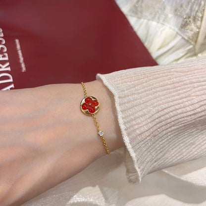 [AURORA]SUN PEDANT CARNELIAN BRACELET