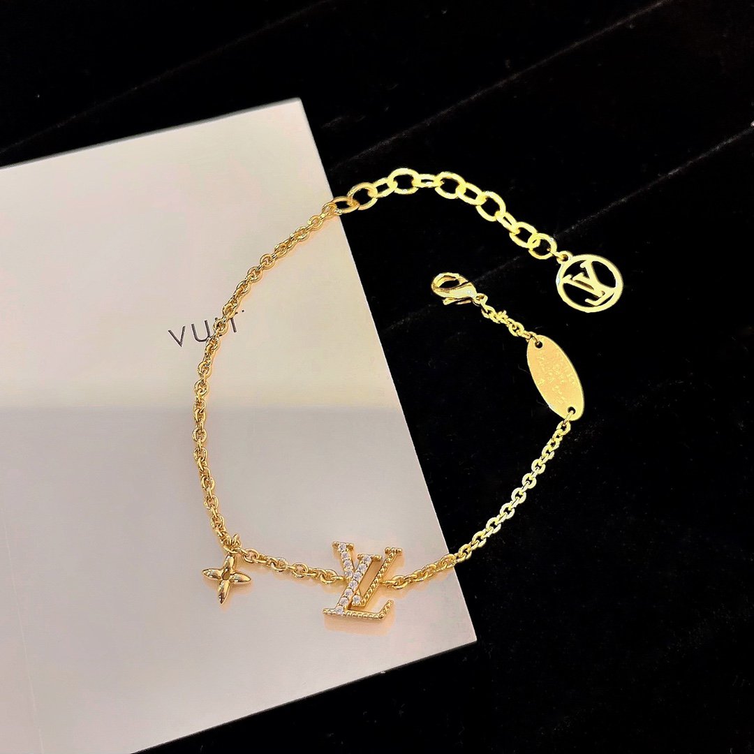 [AURORA]LOGO STAR MOTIF GOLD BRACELET