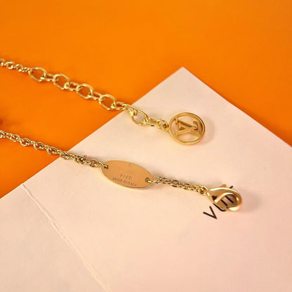 [AURORA]LOGO STAR MOTIF GOLD BRACELET