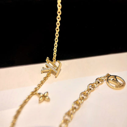 [AURORA]LOGO STAR MOTIF GOLD BRACELET