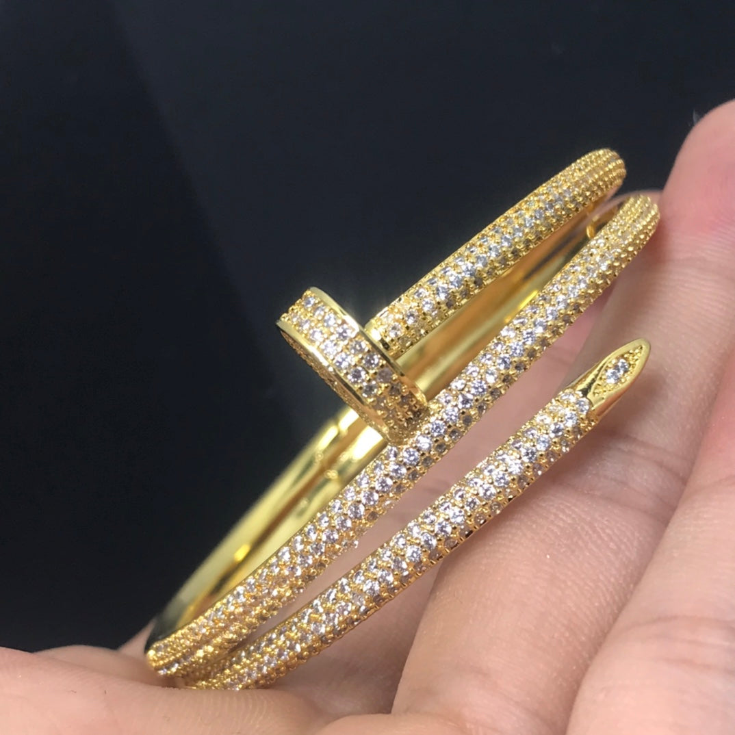 [AURORA]JUSTE BRACELET 3.5MM DOUBLE ROWS DIAMOND