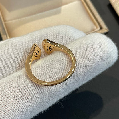 [AURORA]DREAM MALACHITE DIAMOND OPEN RING