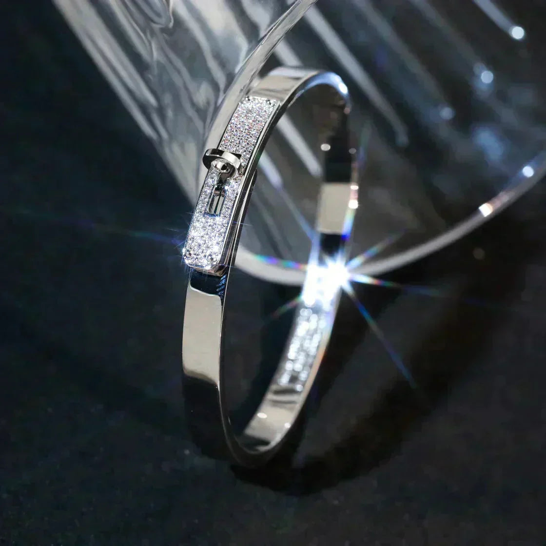 [AURORA]KELLY SILVER DIAMOND BRACELET