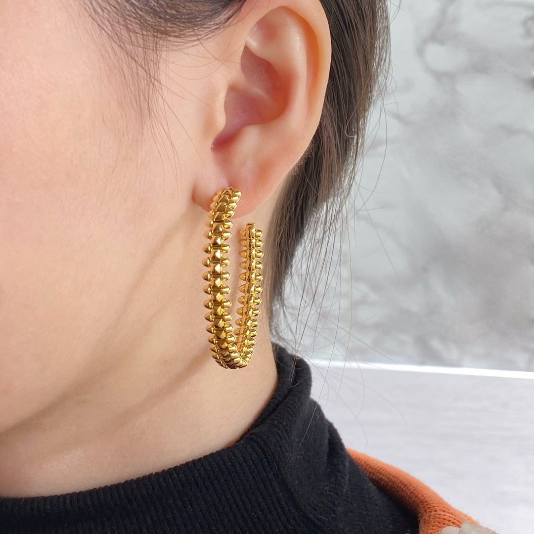 [AURORA]CLASH HOOP EARRINGS