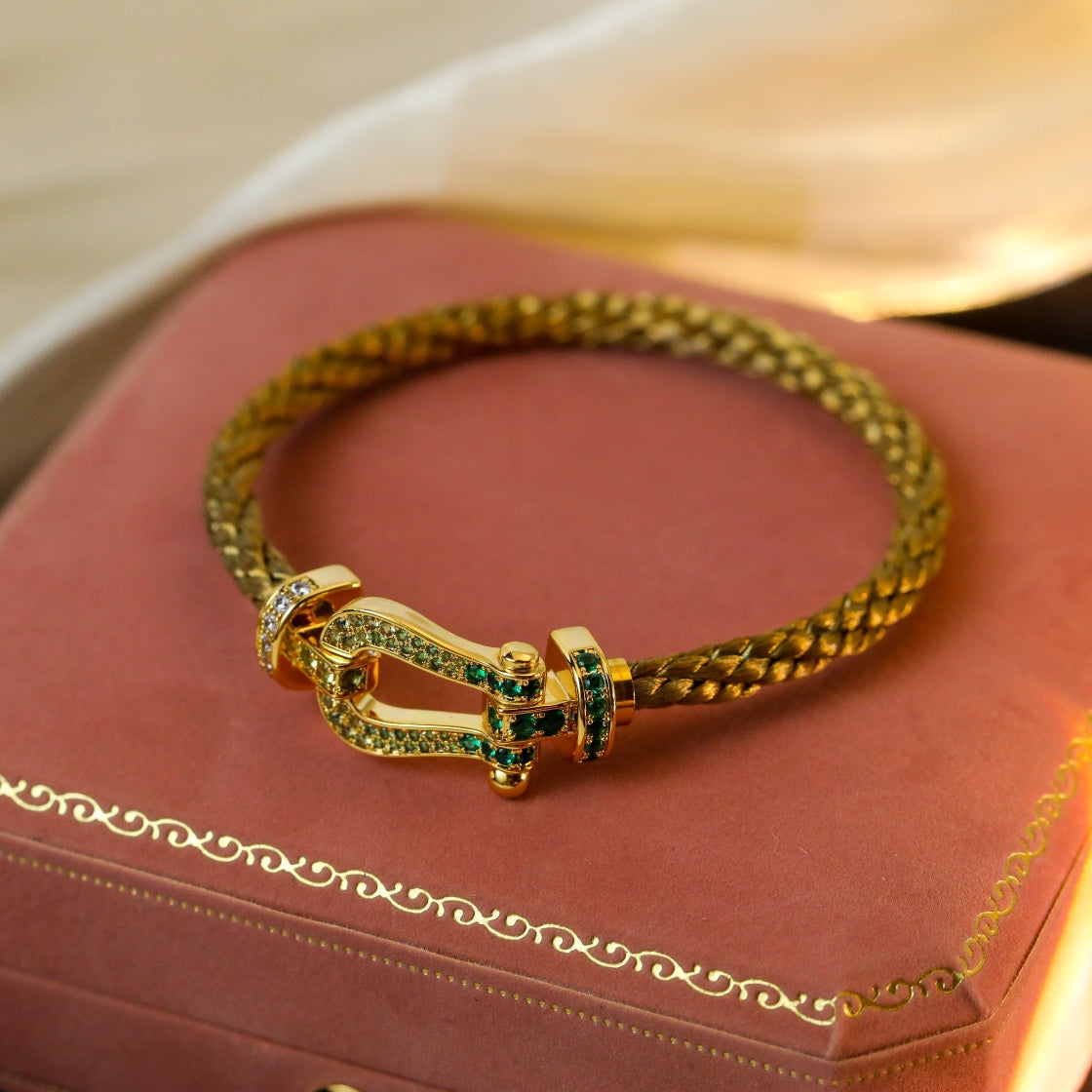 [AURORA]FORCE 10 GOLD GREEN DIAMOND PAVED