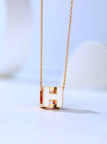[AURORA]H CAGE PINK GOLD NECKLACE