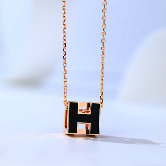 [AURORA]H CAGE PINK GOLD NECKLACE