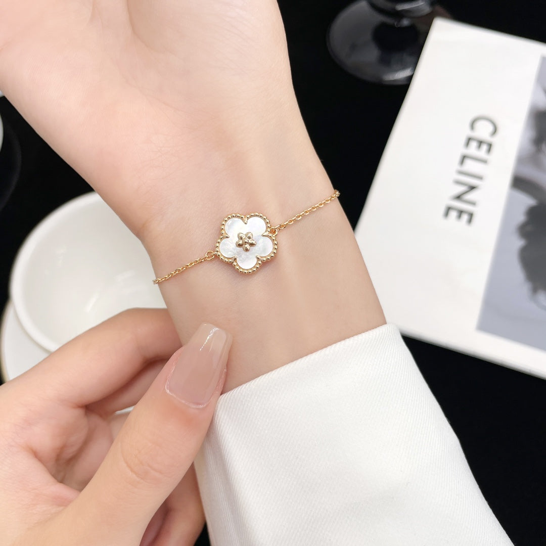 [AURORA]LUCKY SPRING ROSE GOLD MOP BRACELET
