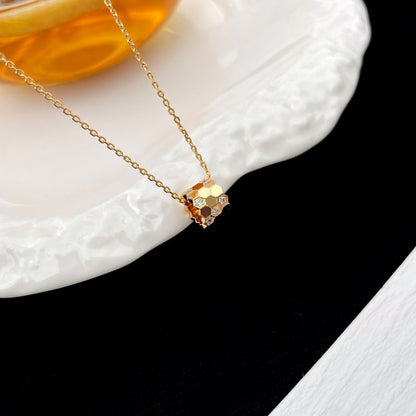 [AURORA]BEE MINI PEDANT DIAMOND NECKLACE