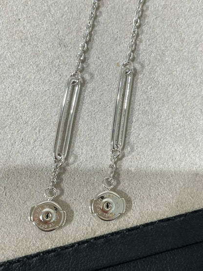 [AURORA]CHAINE CHAOS DIAMOND DROP EARRINGS