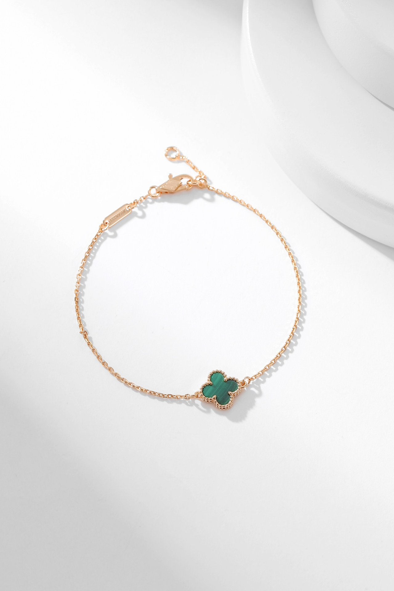 [AURORA]CLOVER BRACELET MALACHITE 1 MOTIF