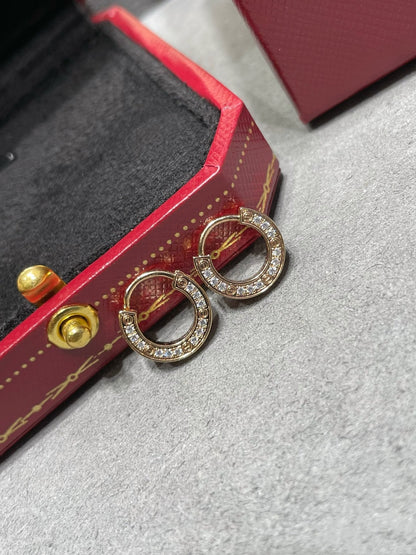 [AURORA]LOVE DIAMOND EARRINGS