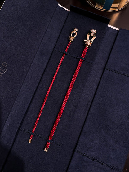 [AURORA]FORCE 10 HALF DIAMOND PINK GOLD RED CORDERI LARGE AND MEDIUM MODEL